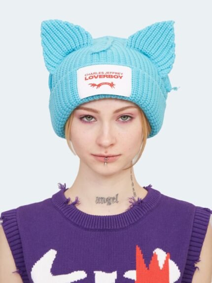 Chunky Ears Beanie Sky Blue1