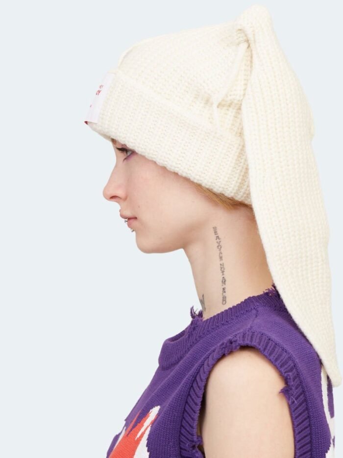 Chunky Rabbit Beanie Ecru2